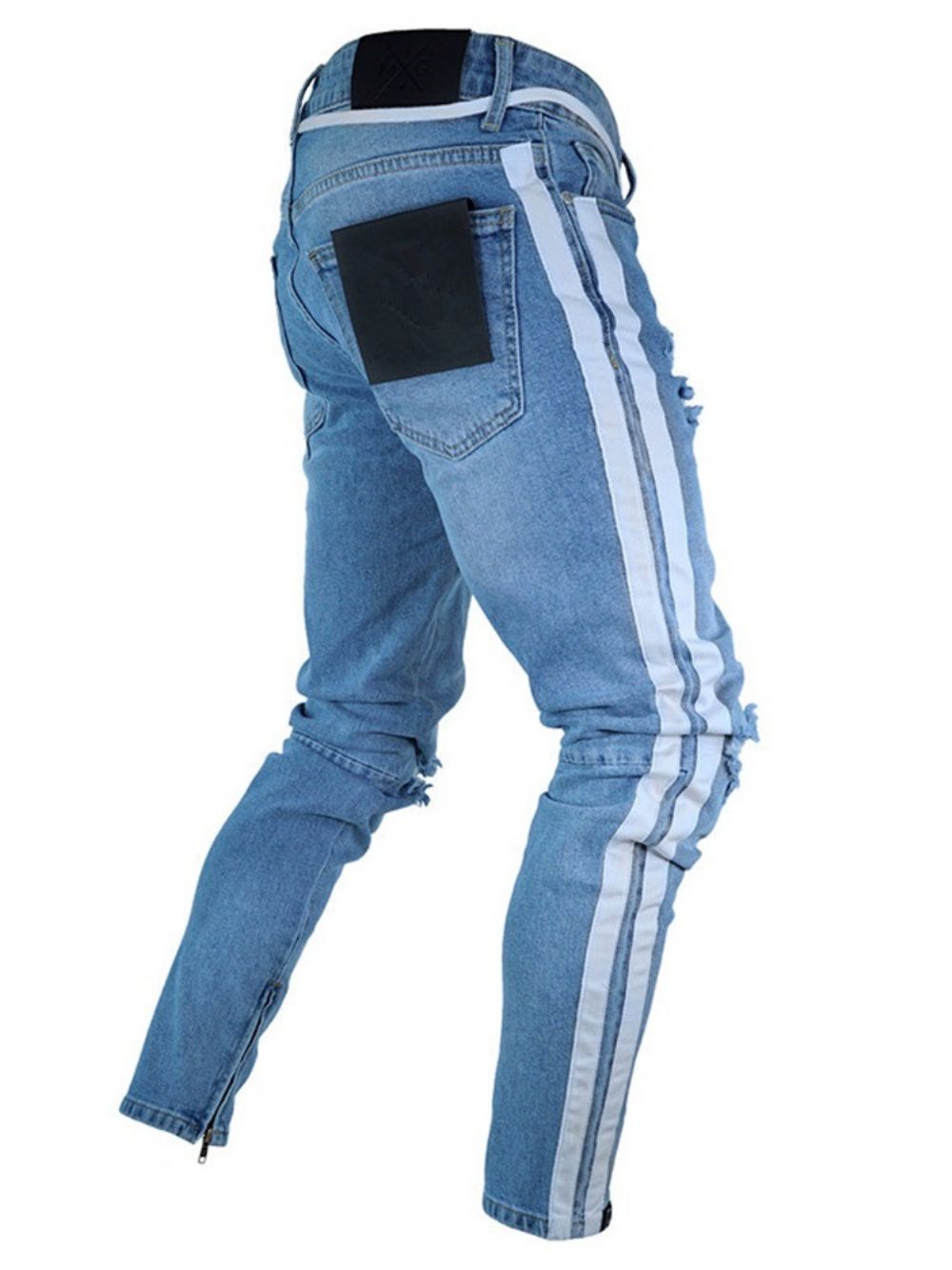 Calça Jeans Masculina Bolso Cintura Média