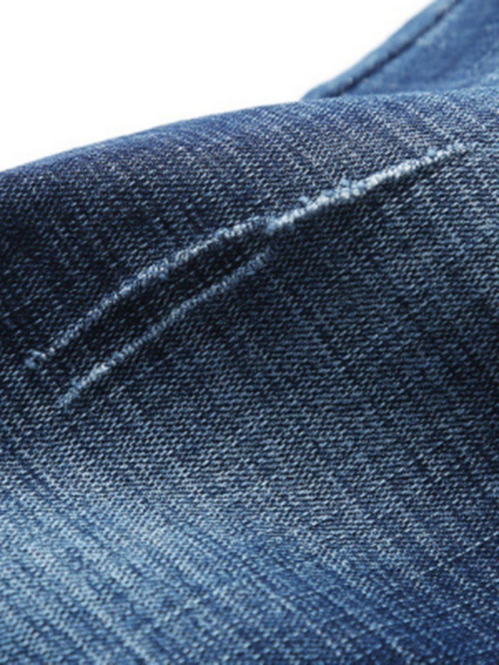 Calça Lápis Usada Calça Jeans Casual Com Zíper Cintura Média