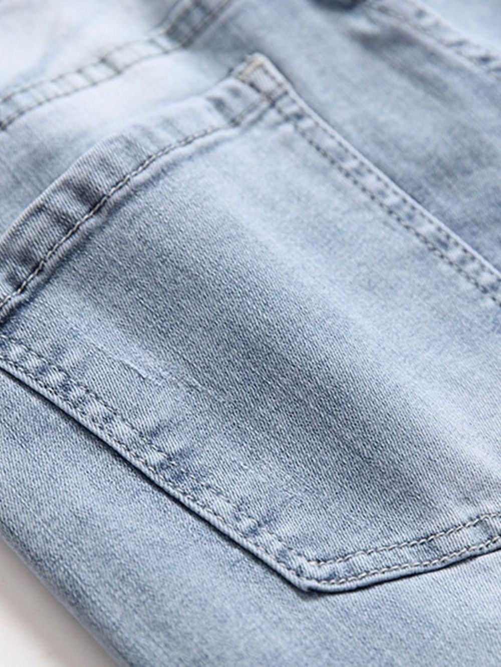 Jeans Casuais Com Impressão Carta Com Zíper