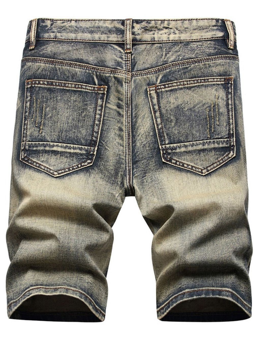 Jeans Cintura Média Com Zíper Fino E Buraco