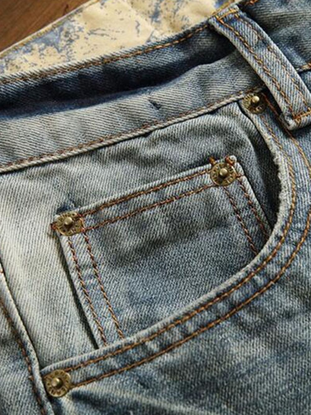 Jeans Masculino Com Buracos Casuais