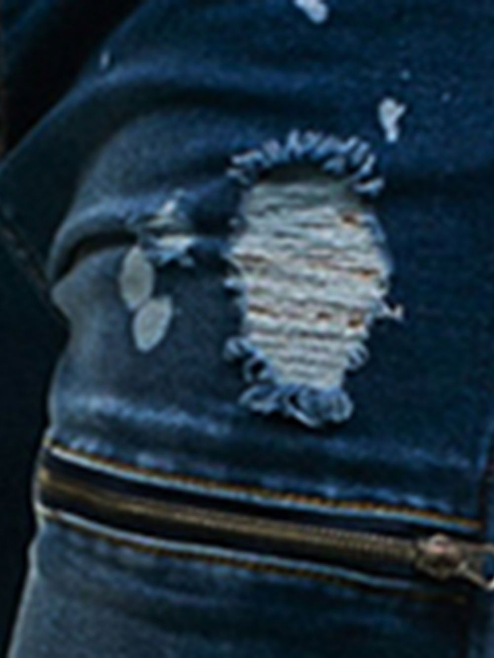 Jeans Masculino Simples Inelástico Usado Casual Rasgado