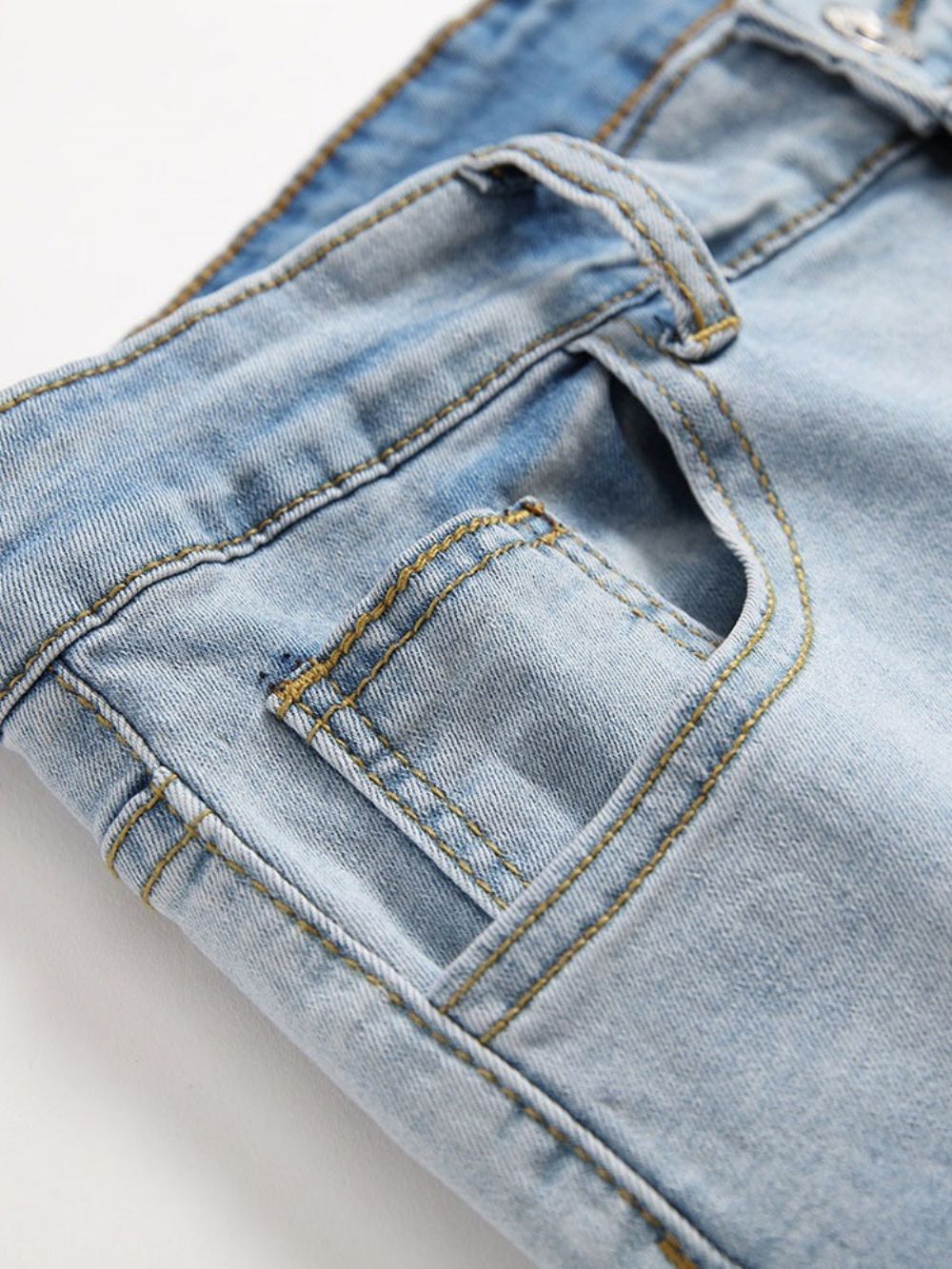 Jeans Masculinos Coreanos Com Zíper Liso E Reto Com Zíper