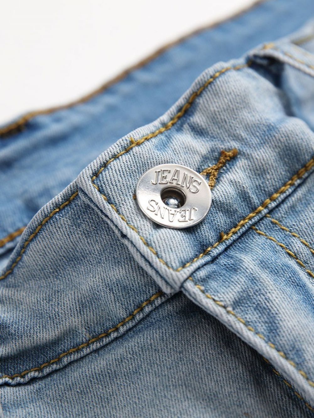 Jeans Masculinos Coreanos Com Zíper Liso E Reto Com Zíper