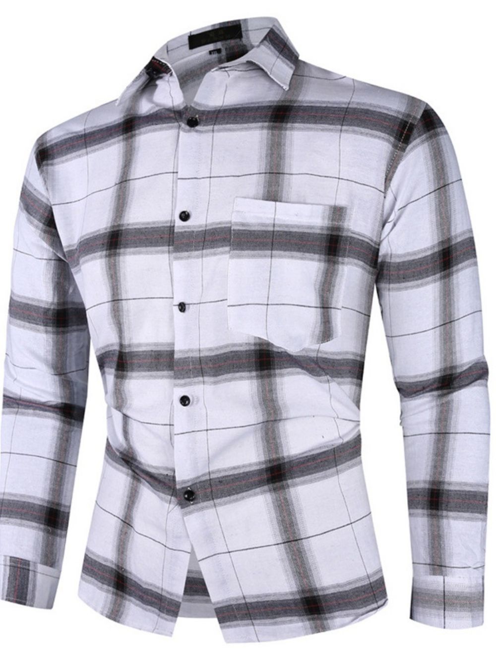 Camisa Casual Casual Com Estampa De Lapela E Trespassado