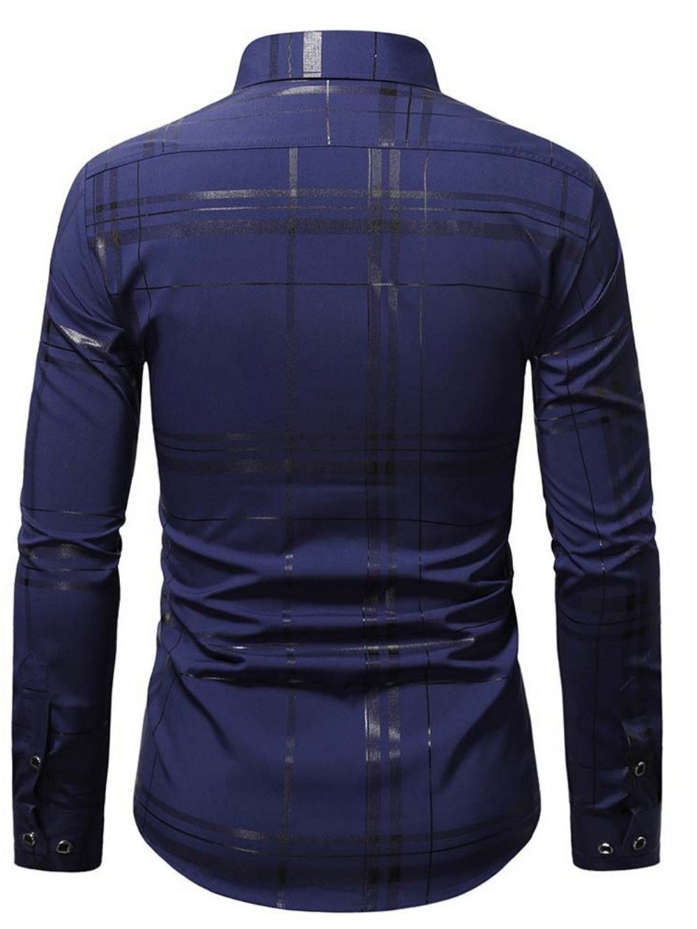 Camisa Casual Estampa Xadrez De Primavera