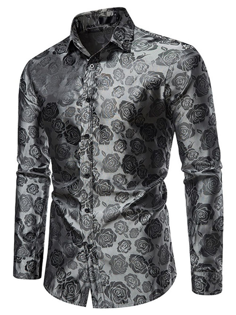 Camisa Casual Estampado Floral Outono Trespassado