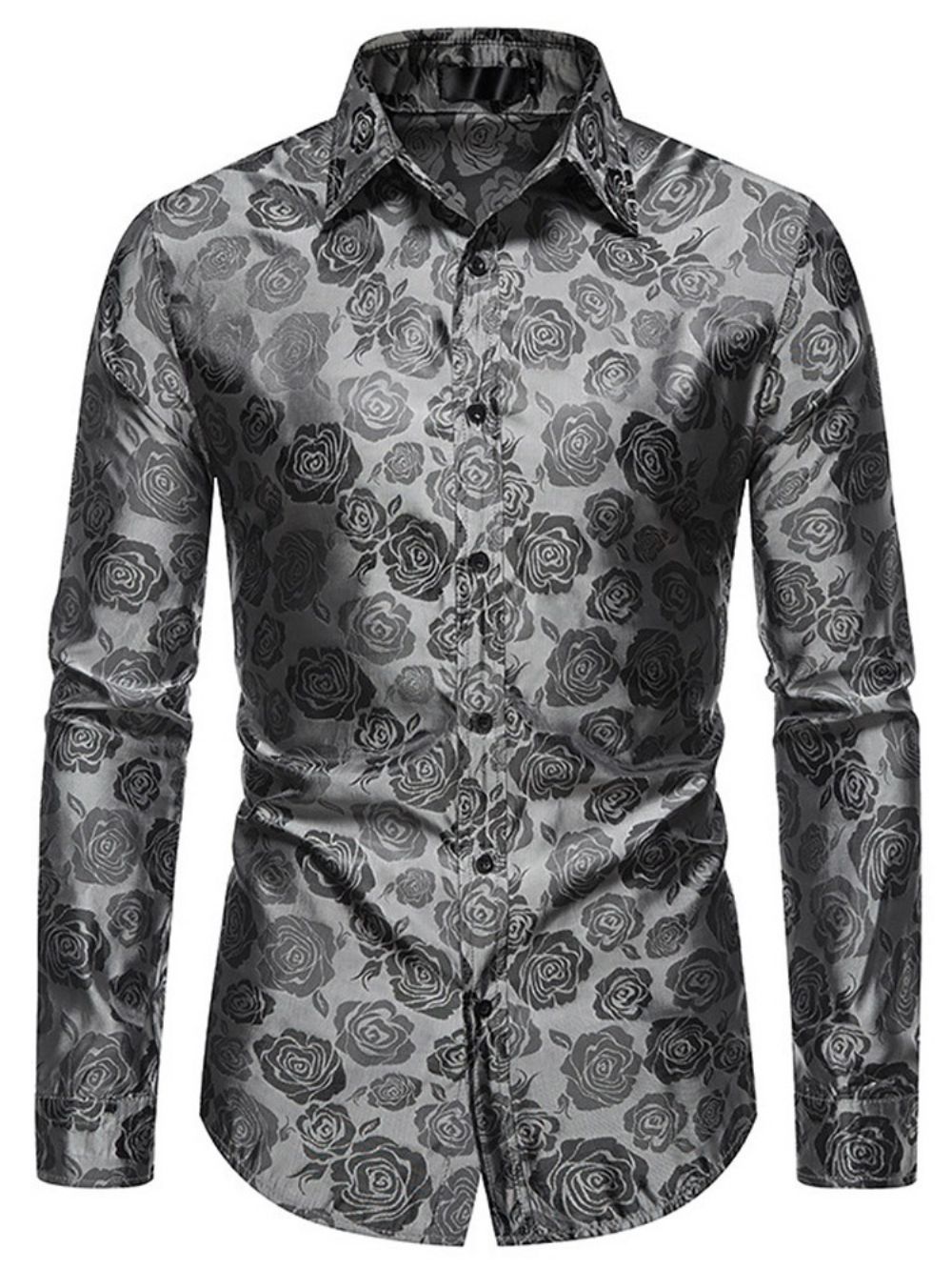 Camisa Casual Estampado Floral Outono Trespassado