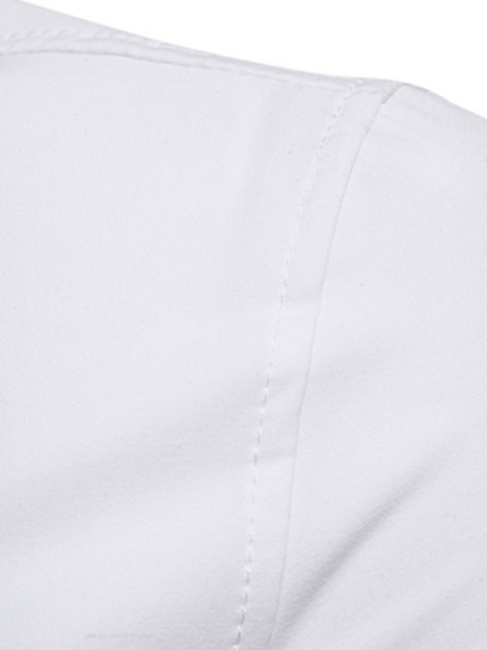 Camisa Casual Masculina De Lapela Com Botão De Abotoamento Simples