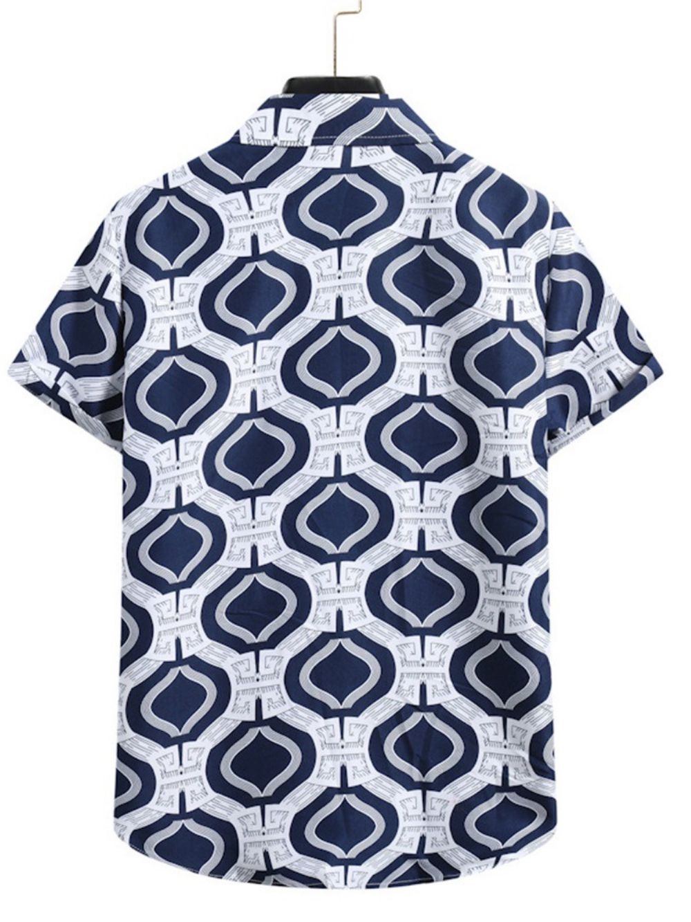 Camisa Casual Masculina De Outono Com Lapela Patchwork