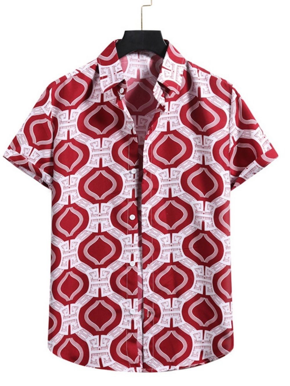 Camisa Casual Masculina De Outono Com Lapela Patchwork