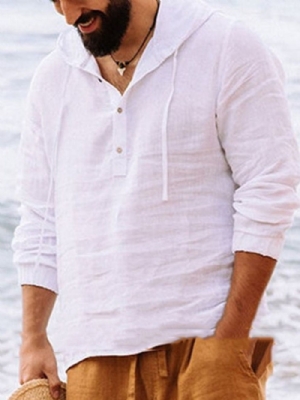 Camisa Casual Masculina Simples E Fina