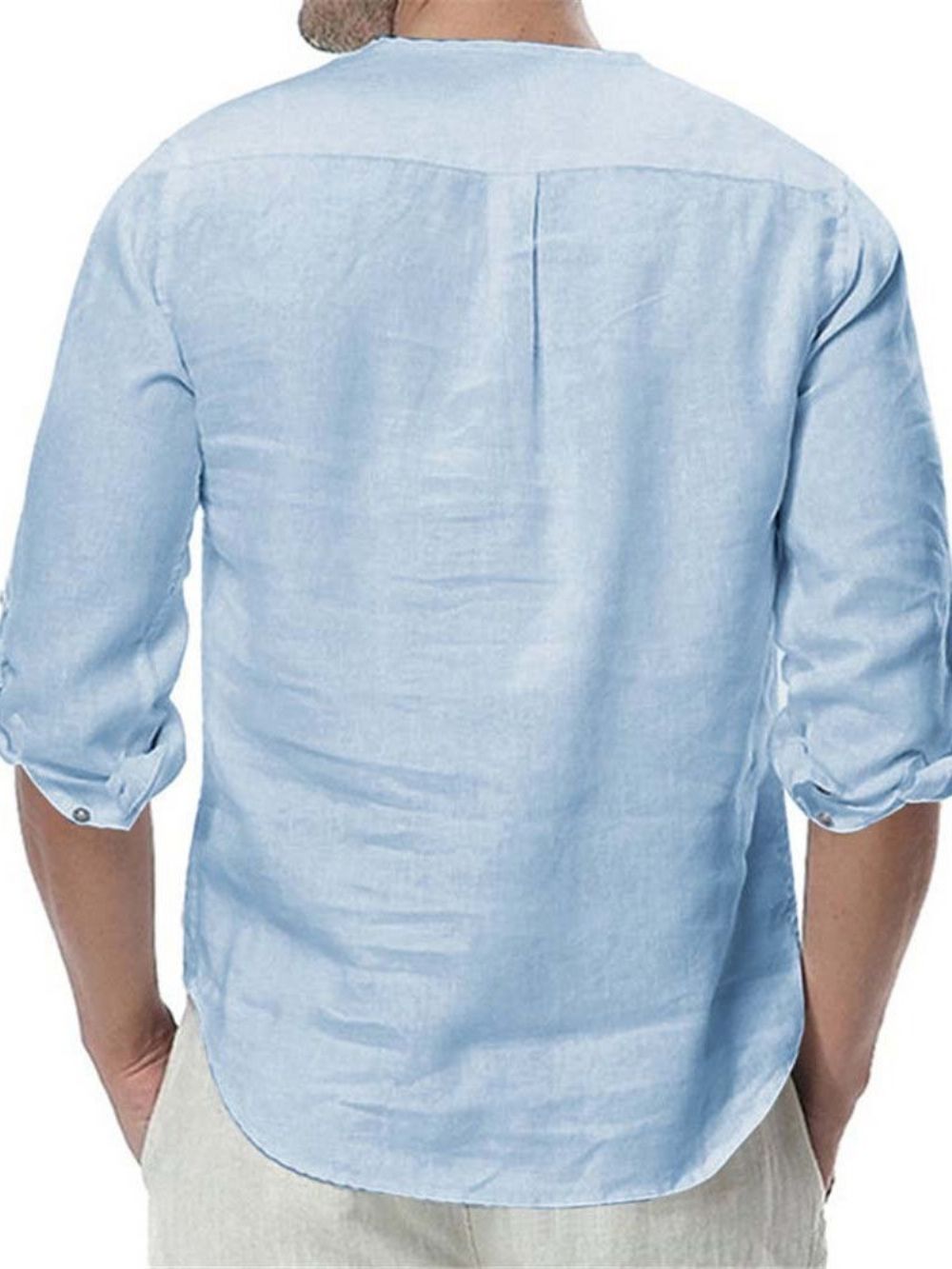 Camisa Casual Casual Masculina Slim