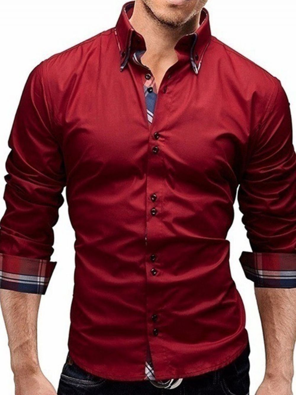 Camisa De Lapela De Outono Coreana