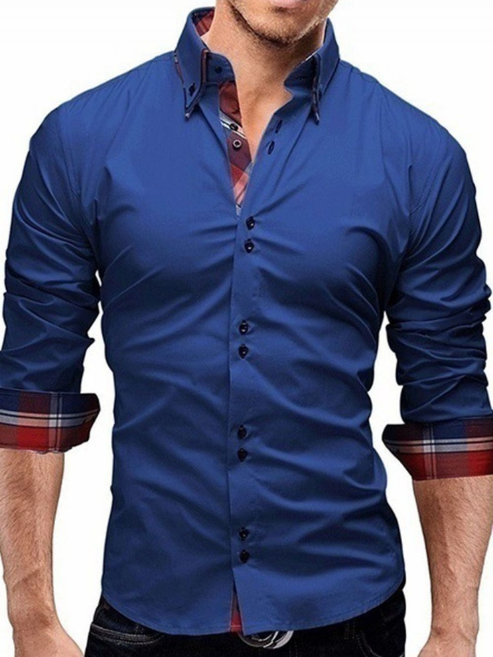 Camisa De Lapela De Outono Coreana