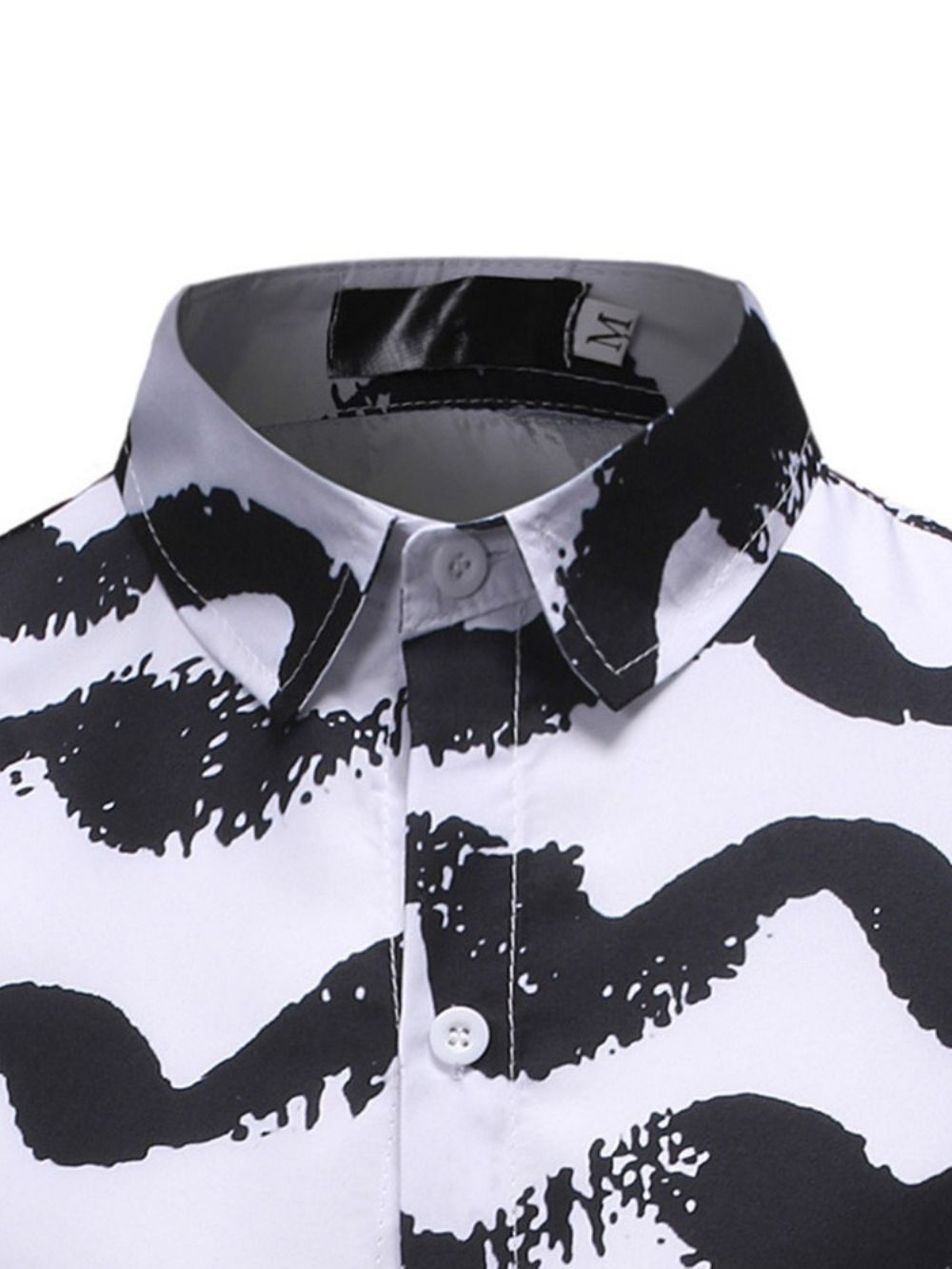 Camisa Masculina Estampa Casual Color Block