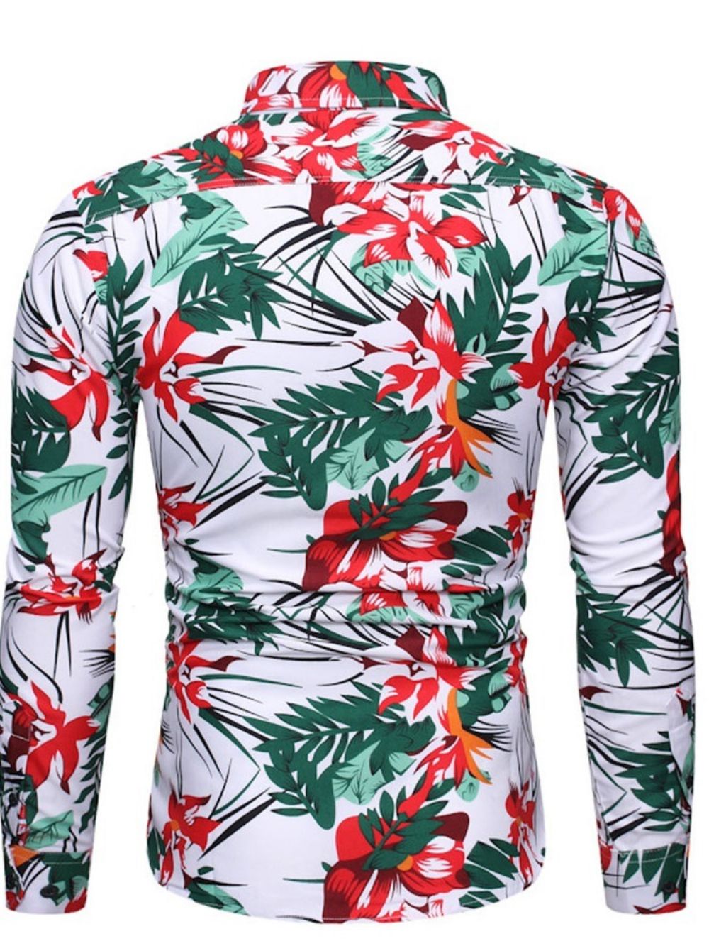 Camisa Masculina Estampa Casual Floral Primavera Trespassada