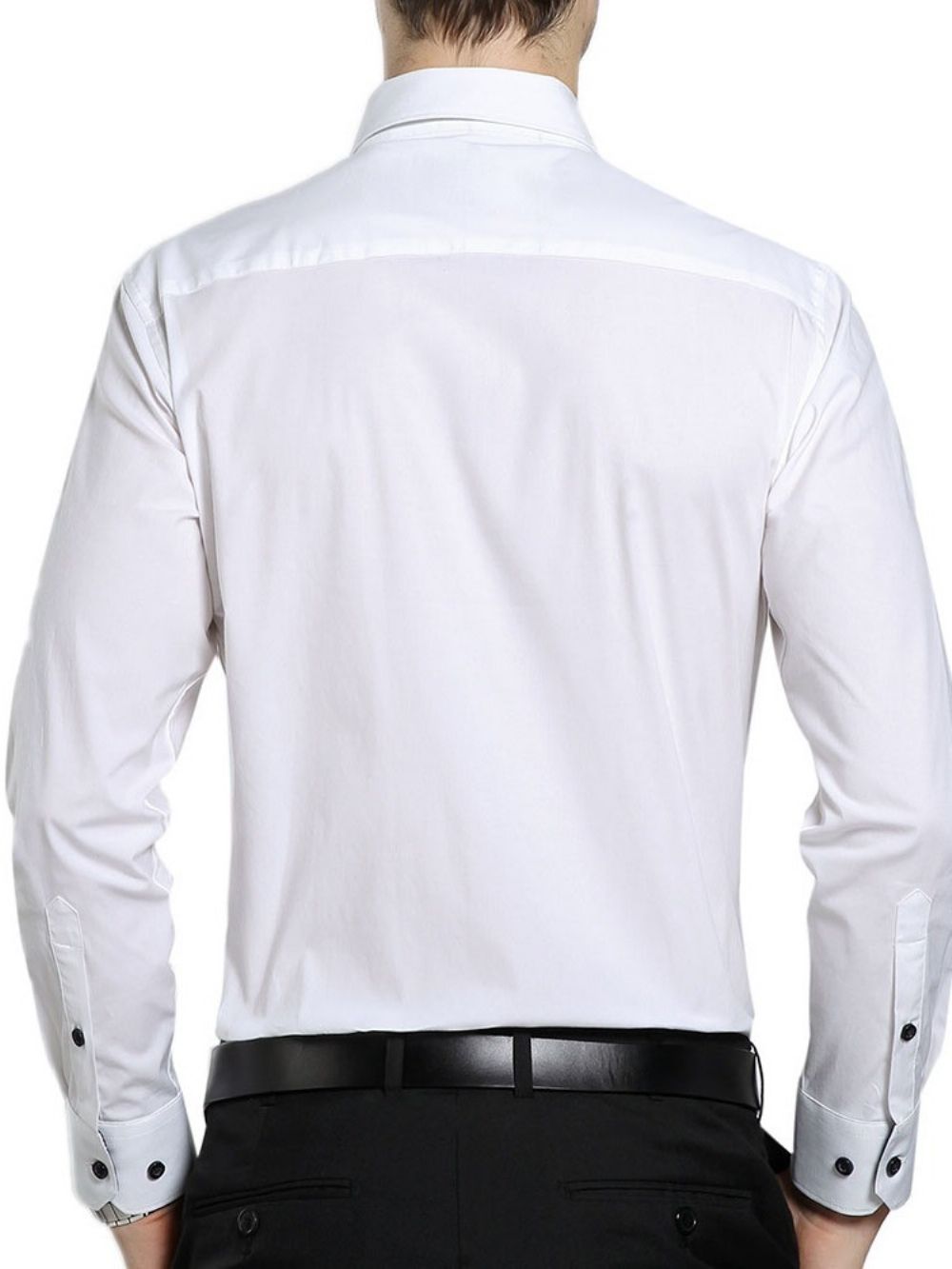 Camisa Masculina De Outono Com Lapela Ol Color Block