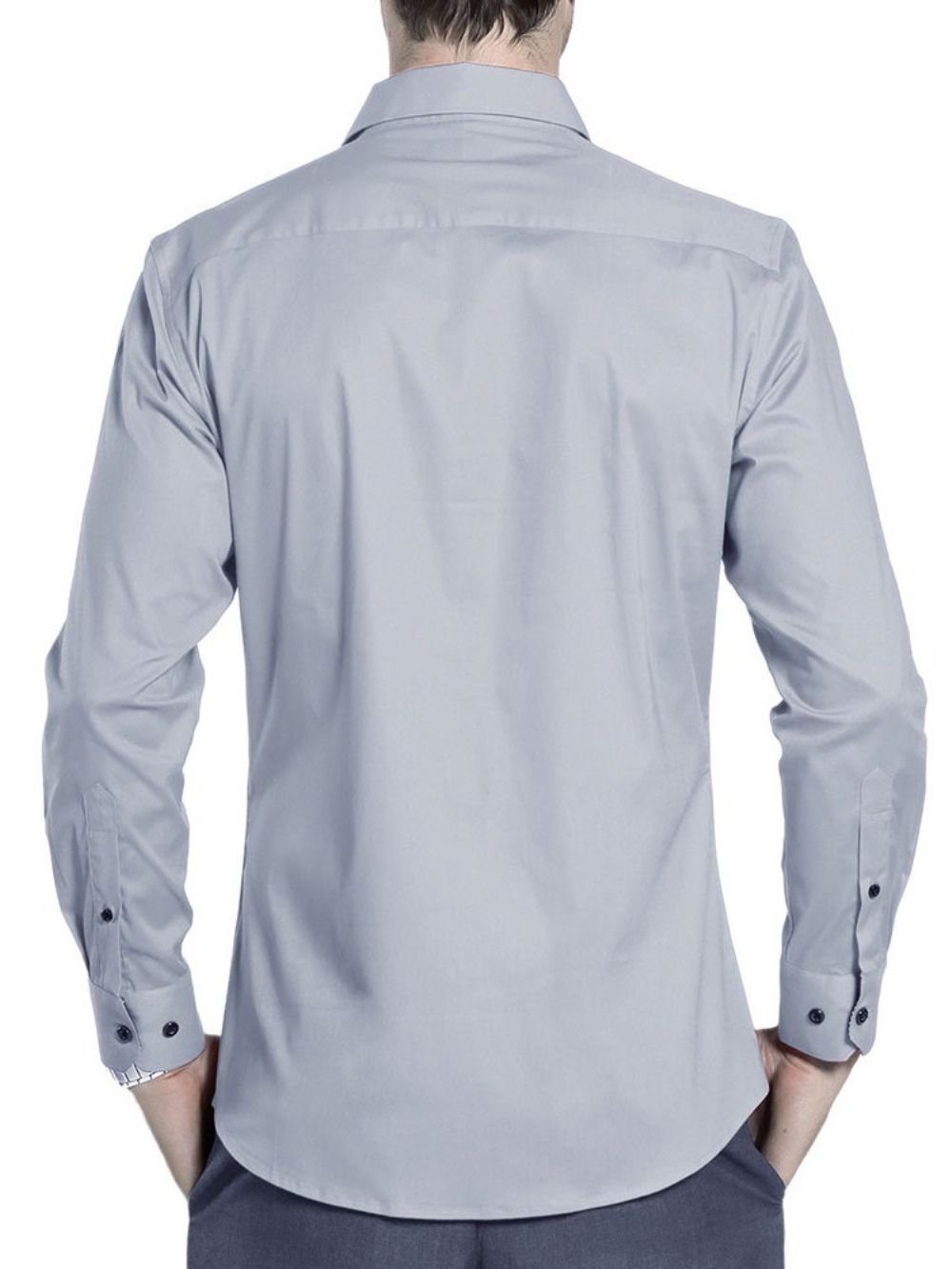 Camisa Masculina De Outono Com Lapela Ol Color Block