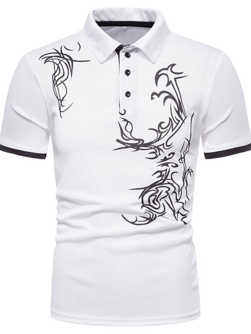 Camisa Pólo Masculina De Botão Esportivo Com Gola Polo