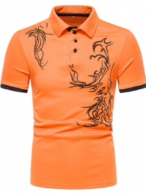 Camisa Pólo Masculina De Botão Esportivo Com Gola Polo