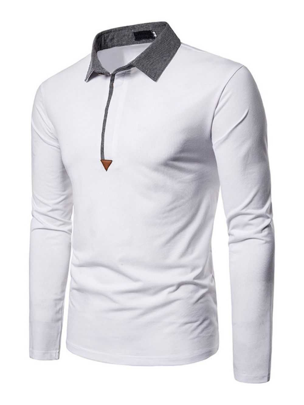 Camisa Polo Masculina Casual Color Block