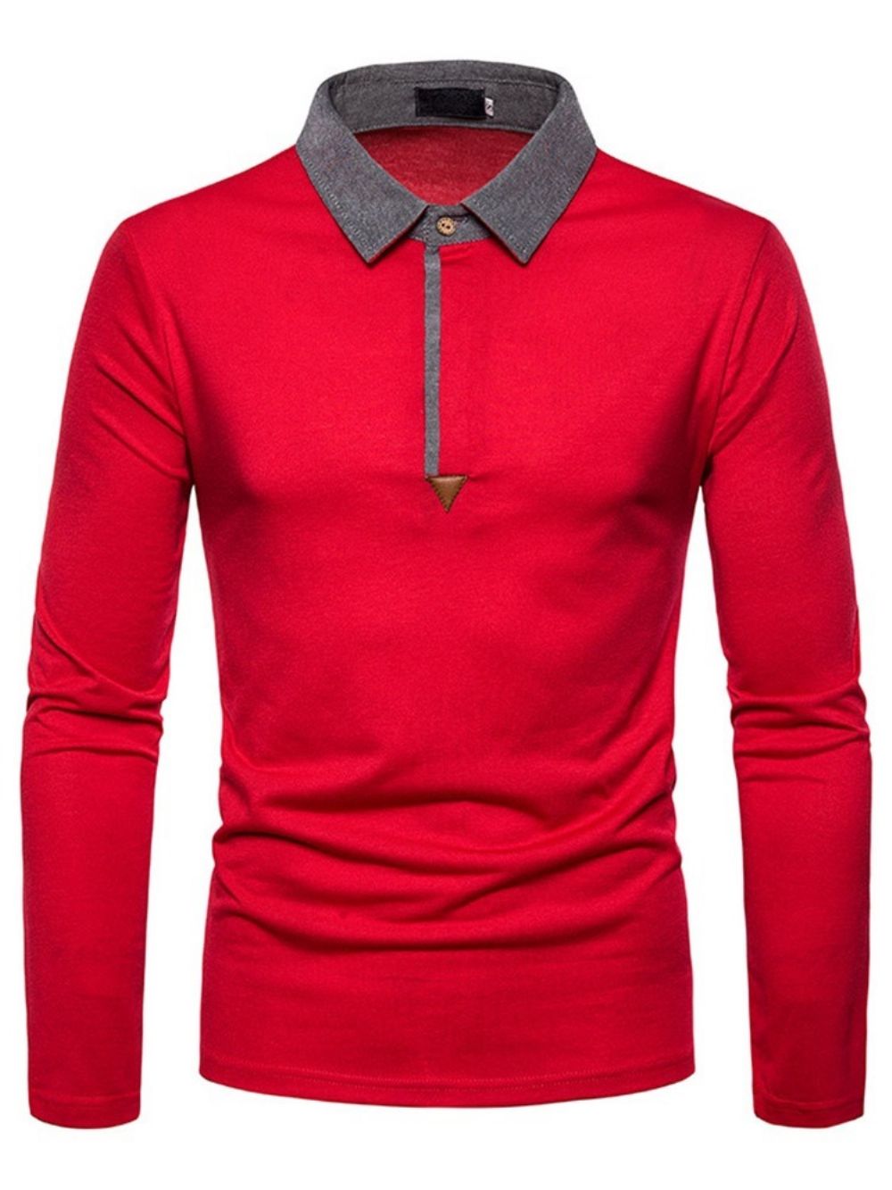 Camisa Polo Masculina Casual Color Block