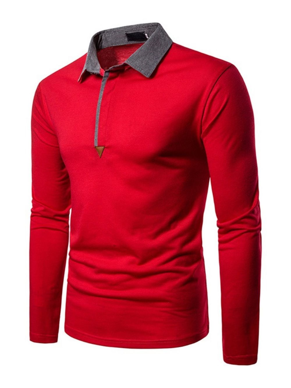 Camisa Polo Masculina Casual Color Block