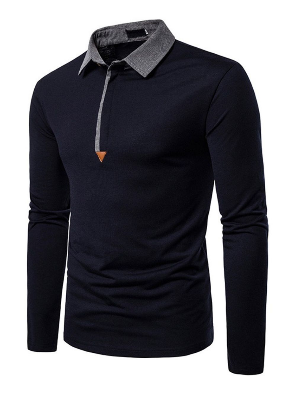 Camisa Polo Masculina Casual Color Block