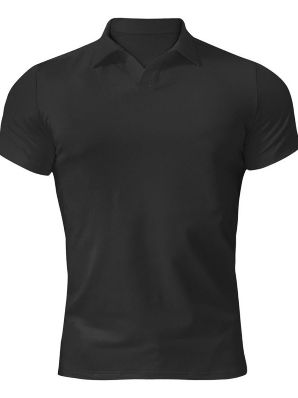 Camisa Pólo Masculina Casual Com Lapela Lisa