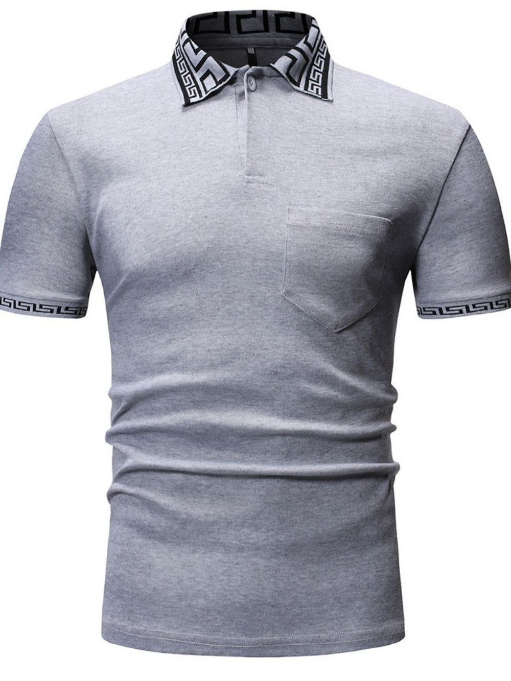 Camisa Pólo Masculina Com Estampa Casual