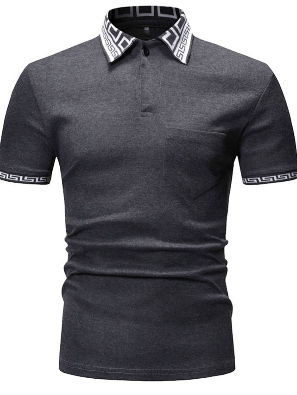 Camisa Pólo Masculina Com Estampa Casual