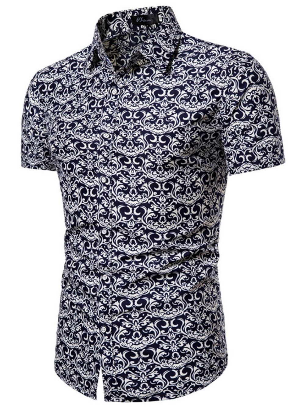 Camisa De Verão Masculina Casual Estampada