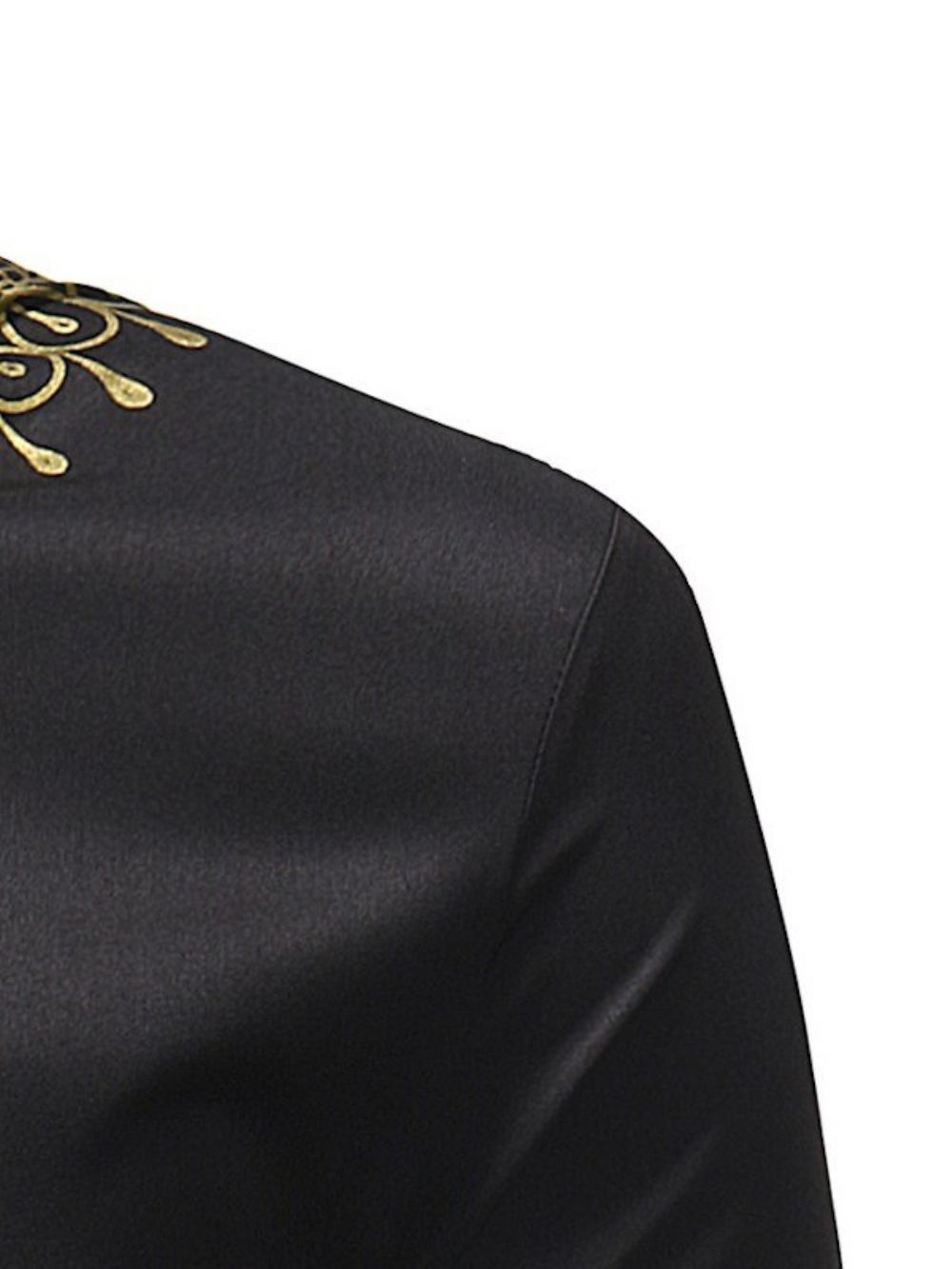 Camisas Masculinas Com Estampa De Dashiki Preto Dourado Moda Africana