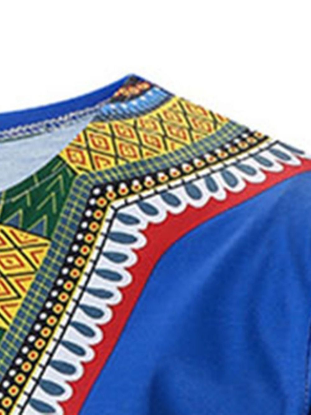 Camiseta Masculina De Manga Curta Africana Fashion Dashiki Étnica